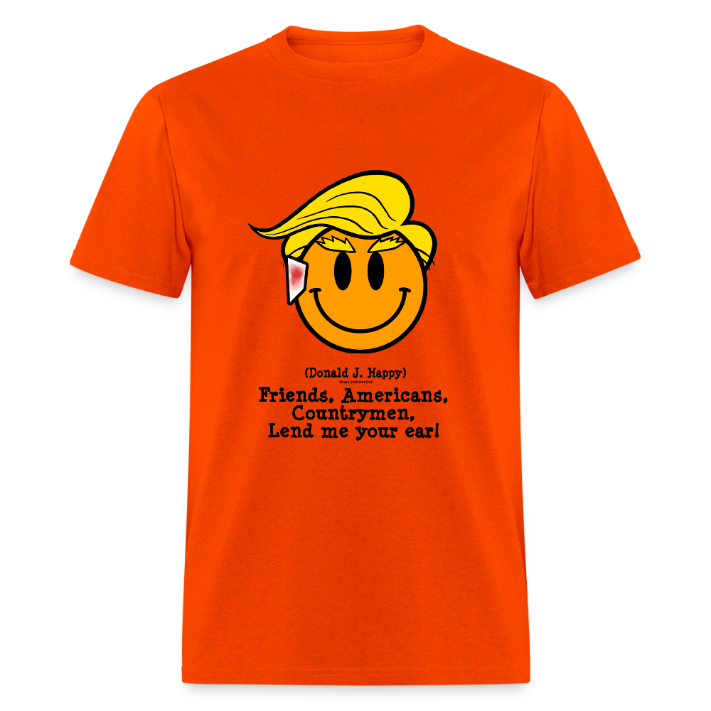 Donald J Happy "Lend Me Your Ear" T-Shirt - orange