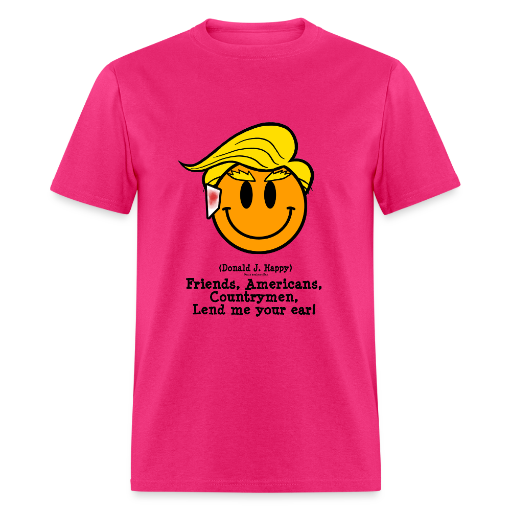 Donald J Happy "Lend Me Your Ear" T-Shirt - fuchsia