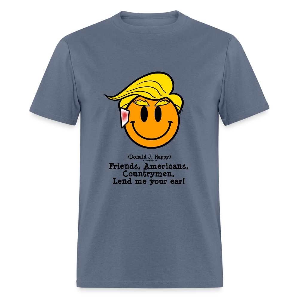 Donald J Happy "Lend Me Your Ear" T-Shirt - denim