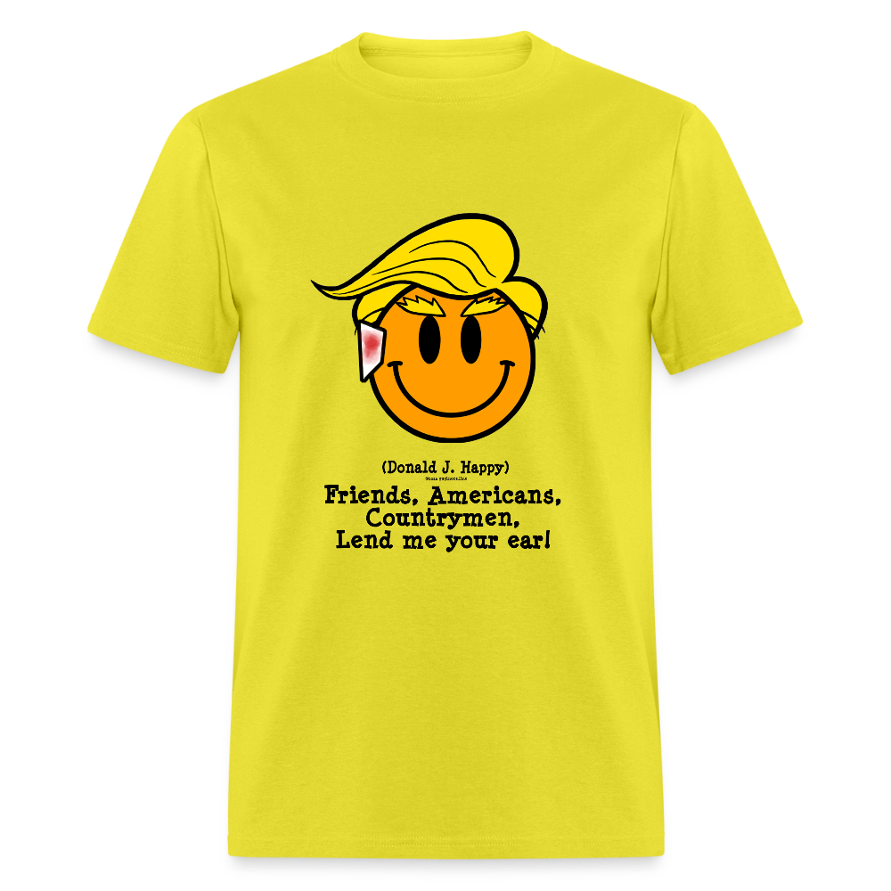 Donald J Happy "Lend Me Your Ear" T-Shirt - yellow