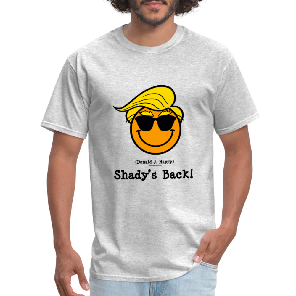 Donald J Happy "Shady's Back" T-Shirt - heather gray