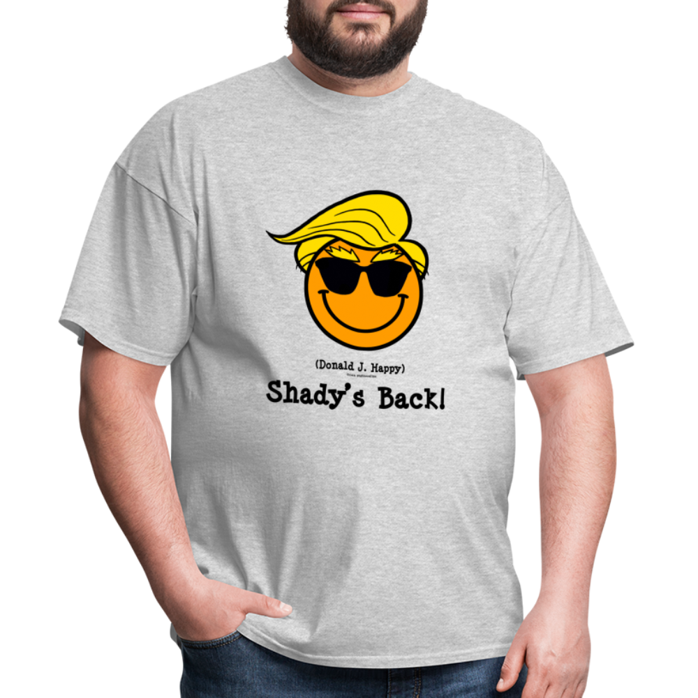 Donald J Happy "Shady's Back" T-Shirt - heather gray