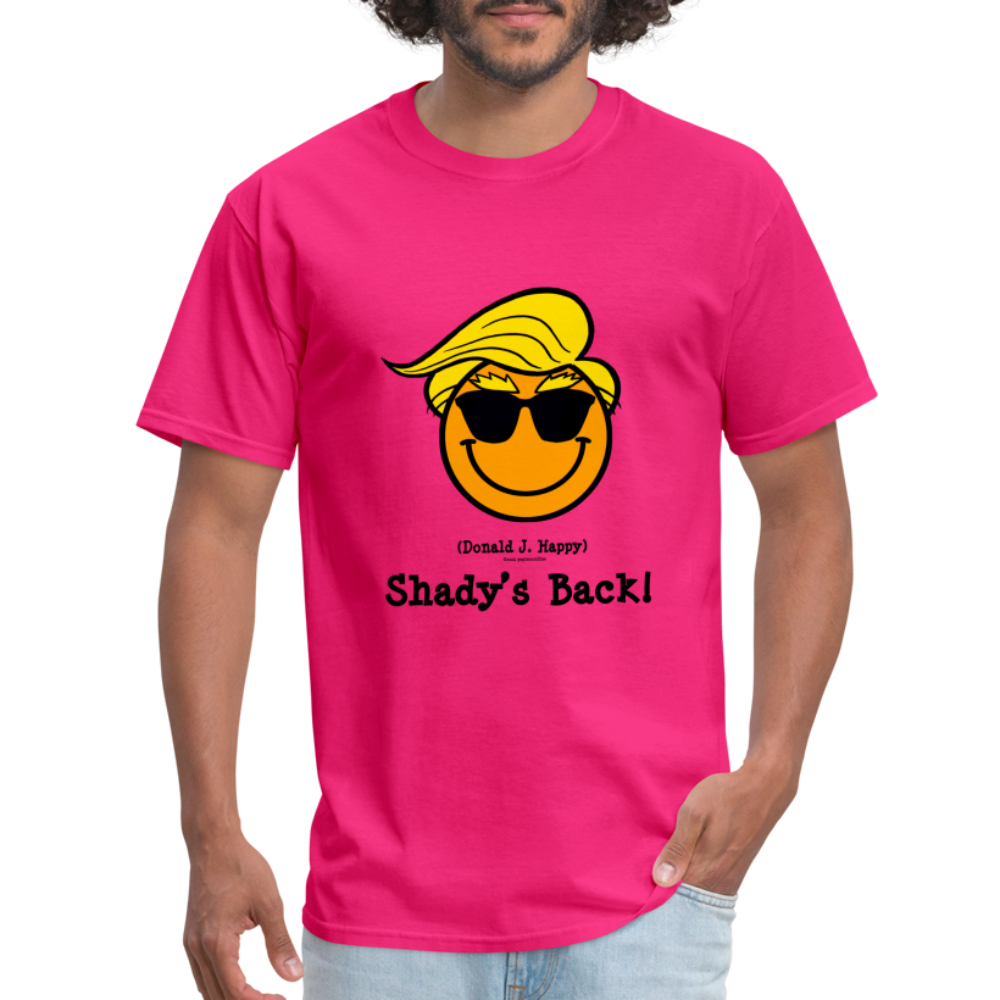 Donald J Happy "Shady's Back" T-Shirt - fuchsia