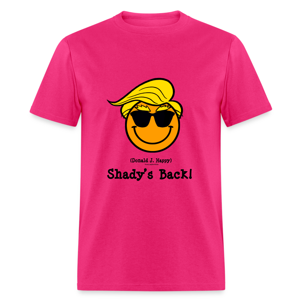 Donald J Happy "Shady's Back" T-Shirt - fuchsia