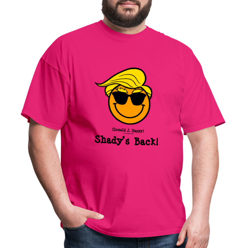 Donald J Happy "Shady's Back" T-Shirt - fuchsia