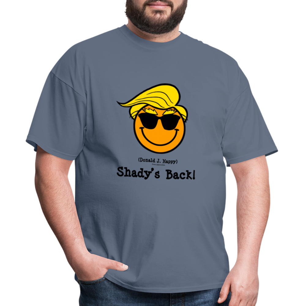Donald J Happy "Shady's Back" T-Shirt - denim