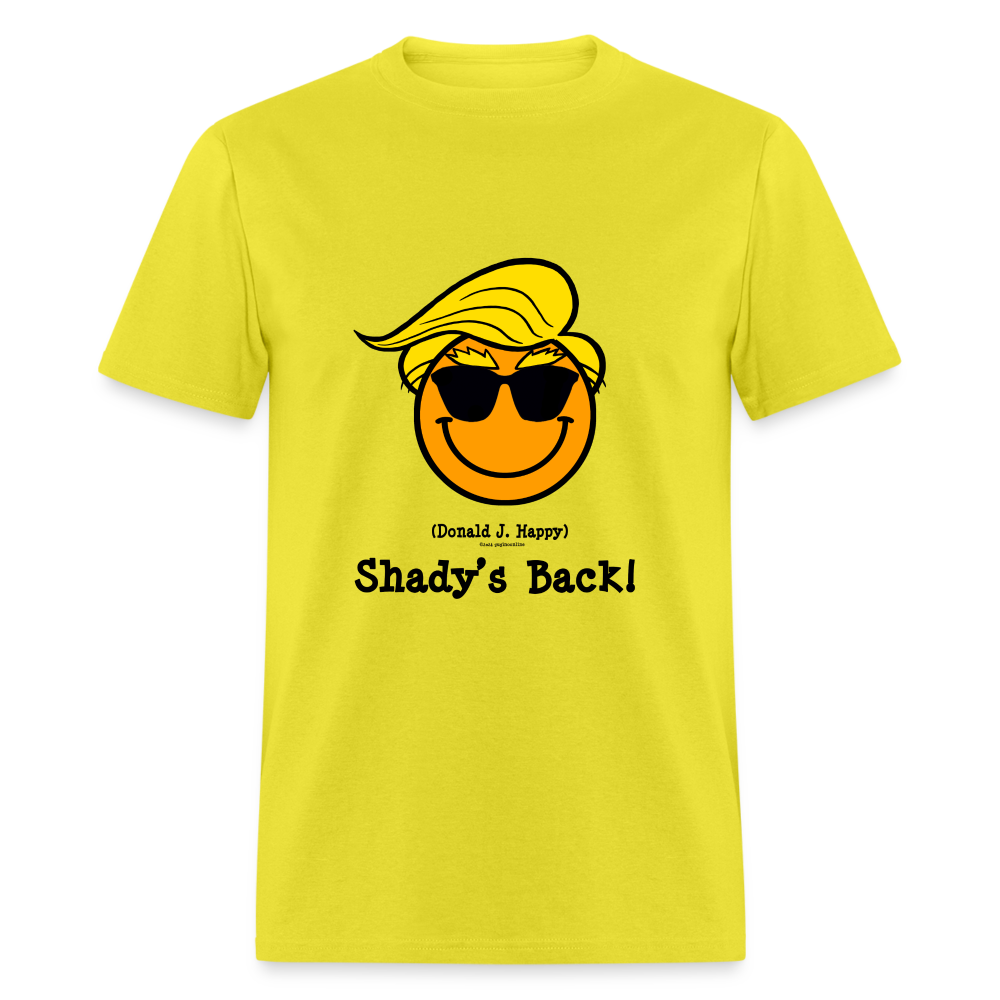 Donald J Happy "Shady's Back" T-Shirt - yellow