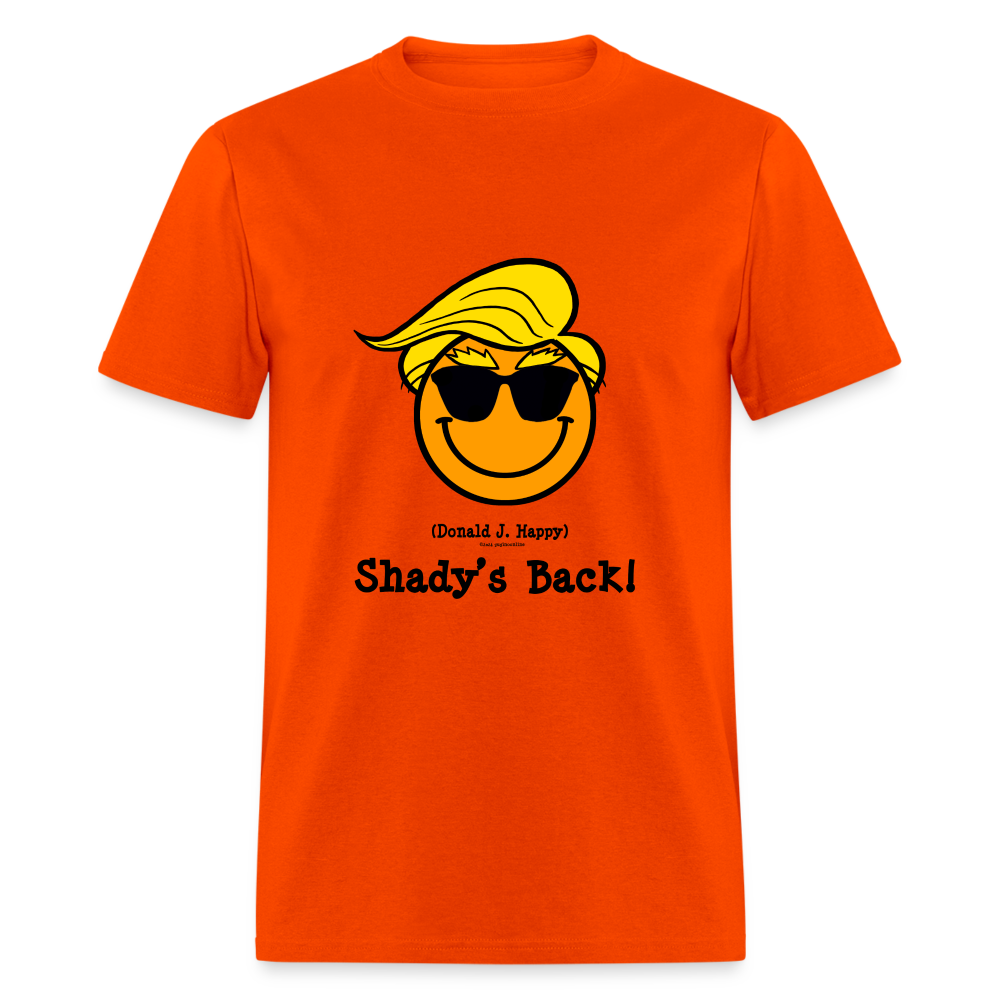 Donald J Happy "Shady's Back" T-Shirt - orange