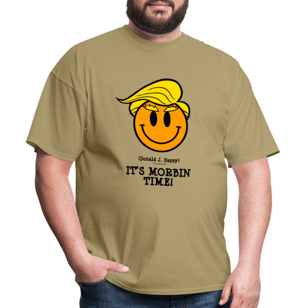 Donald J Happy "IT'S MORBIN TIME!" T-Shirt - khaki