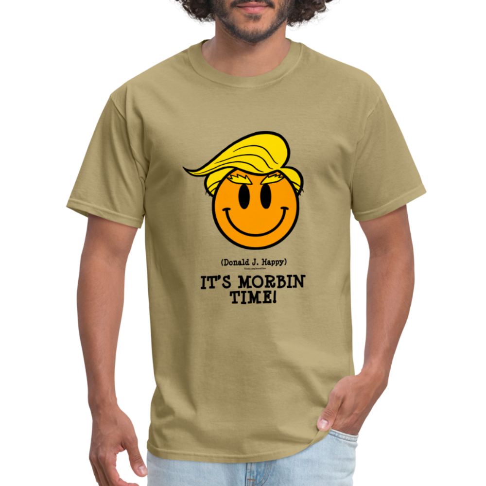 Donald J Happy "IT'S MORBIN TIME!" T-Shirt - khaki