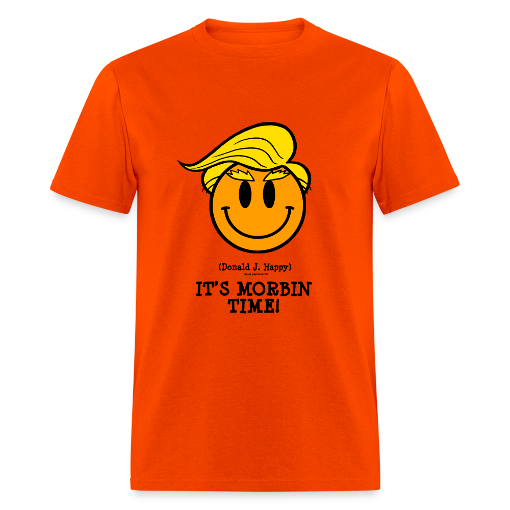 Donald J Happy "IT'S MORBIN TIME!" T-Shirt - orange