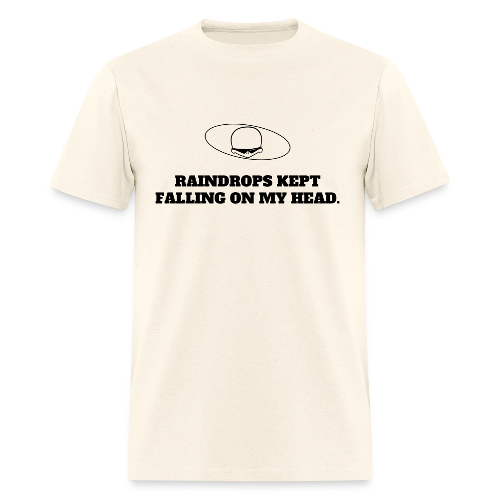 1980s "RAINDROPS KEPT FALLING ON MY HEAD." Pop Progeny T-Shirt (Dark on Light) - sweet cream heather
