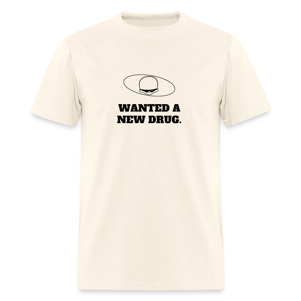 1980s "WANTED A NEW DRUG." Pop Progeny T-Shirt (Dark on Light) - sweet cream heather
