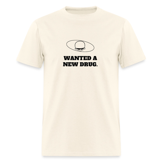 1980s "WANTED A NEW DRUG." Pop Progeny T-Shirt (Dark on Light) - sweet cream heather
