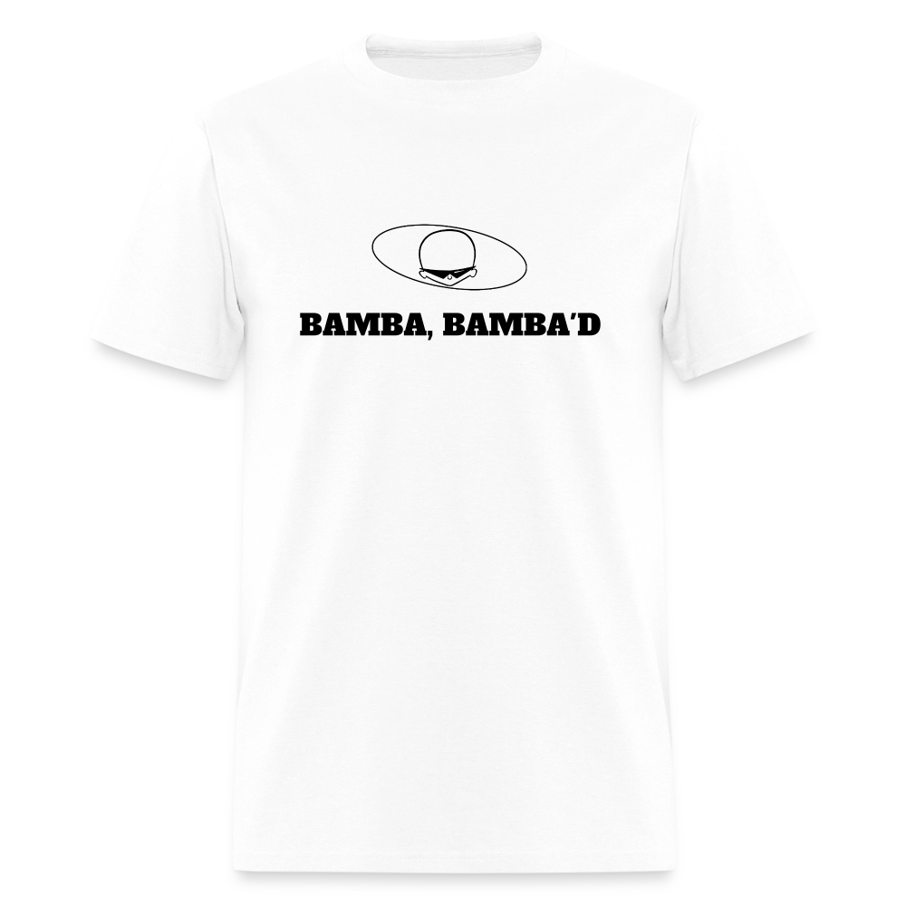 1950s "BAMBA BAMBA'D." Pop Progeny T-Shirt (Dark on Light) - white