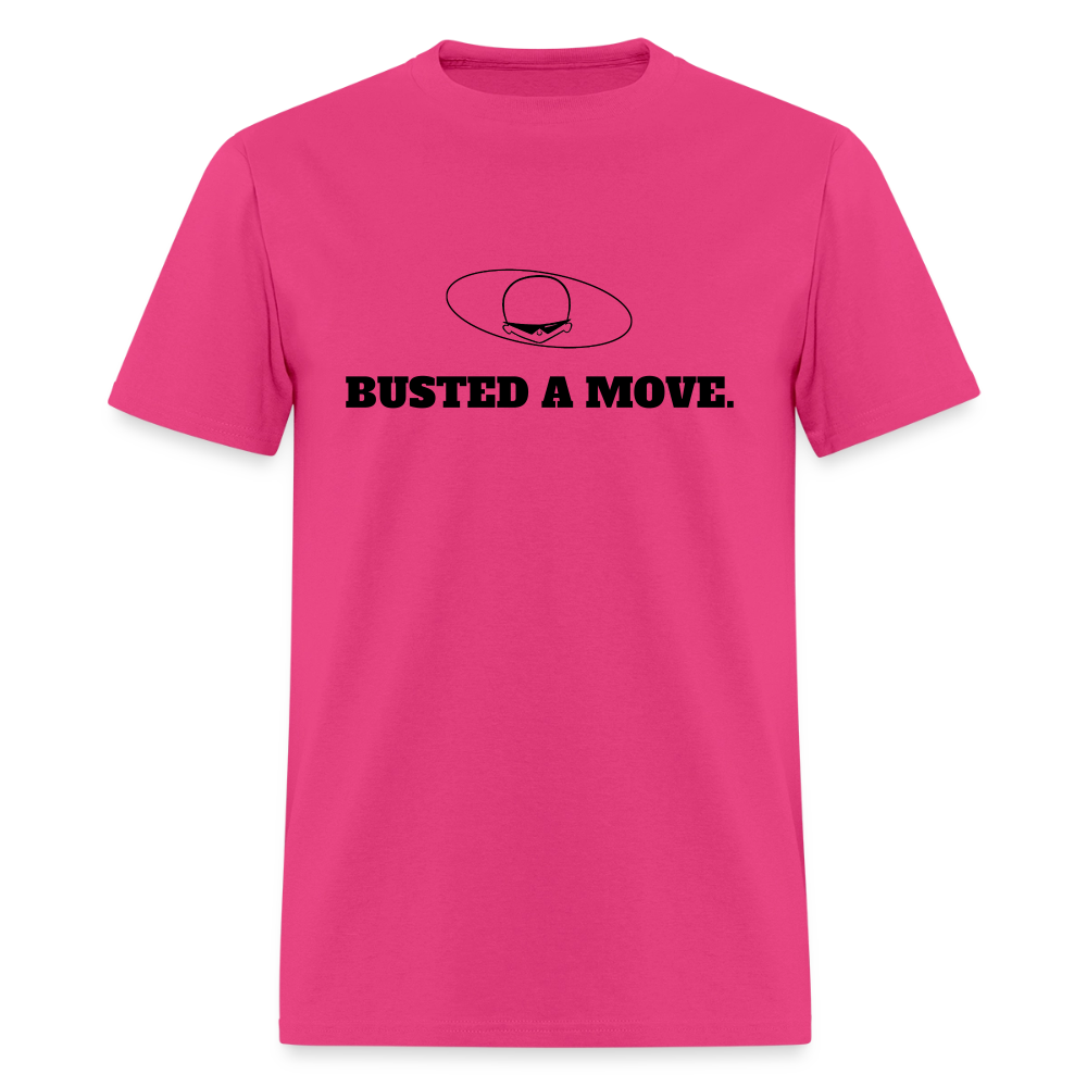 1980s "BUSTED A MOVE." Pop Progeny T-Shirt (Dark on Light) - fuchsia