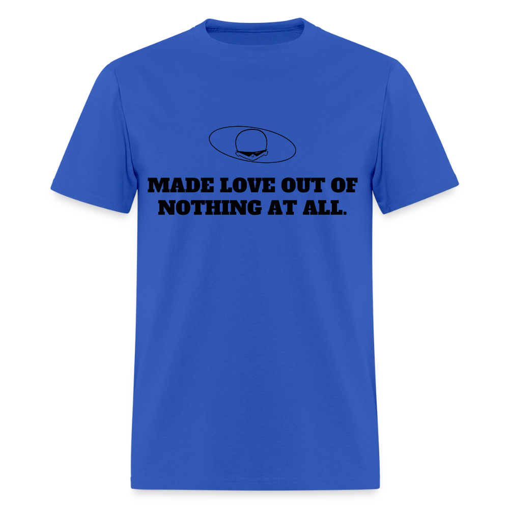 1980s "MADE LOVE OUT OF NOTHING AT ALL" Pop Progeny T-Shirt (Dark on Light) - royal blue