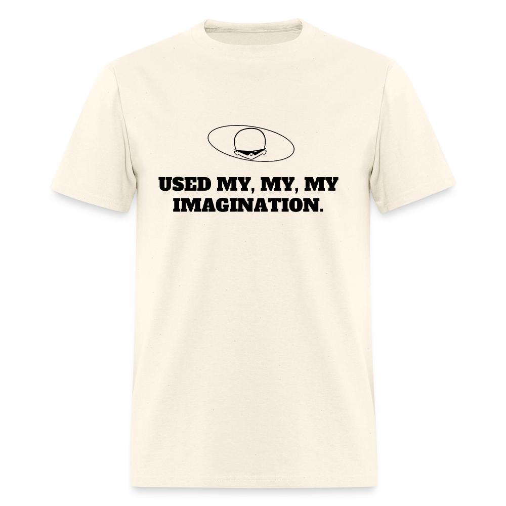 1980s "USED MY, MY, MY IMAGINATION." Pop Progeny T-Shirt (Dark on Light) - sweet cream heather