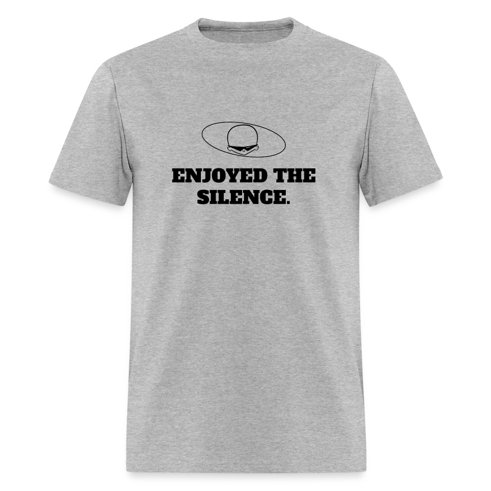 1990s "ENJOYED THE SILENCE." Pop Progeny T-Shirt (Dark on Light) - heather gray