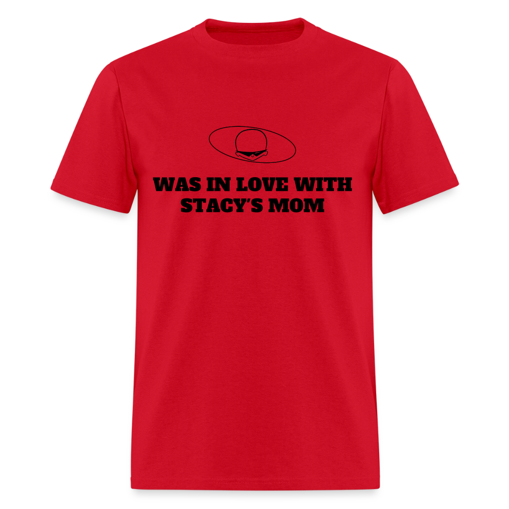 2000s "WAS IN LOVE WITH STACY'S MOM." Pop Progeny T-Shirt (Dark on Light) - red