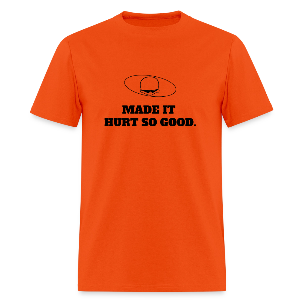 1980s "MADE IT HURT SO GOOD." Pop Progeny T-Shirt (Dark on Light) - orange