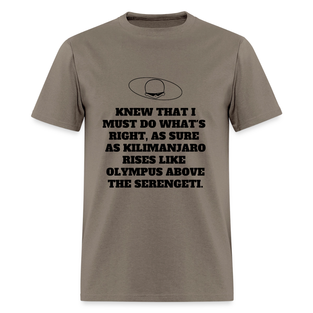 1980s "OLYMPUS ABOVE THE SERENGETI." Pop Progeny T-Shirt (Dark on Light) - safari
