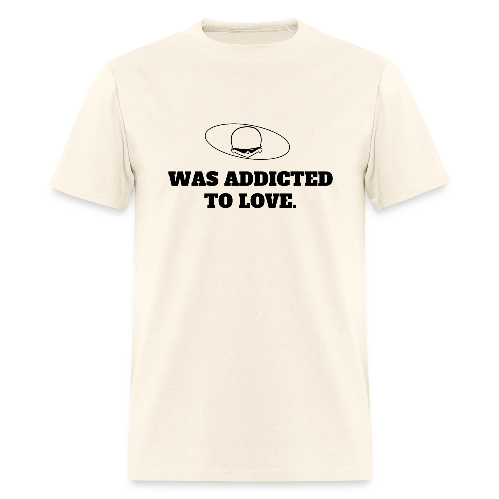 1980s "WAS ADDICTED TO LOVE." Pop Progeny T-Shirt (Dark on Light) - sweet cream heather