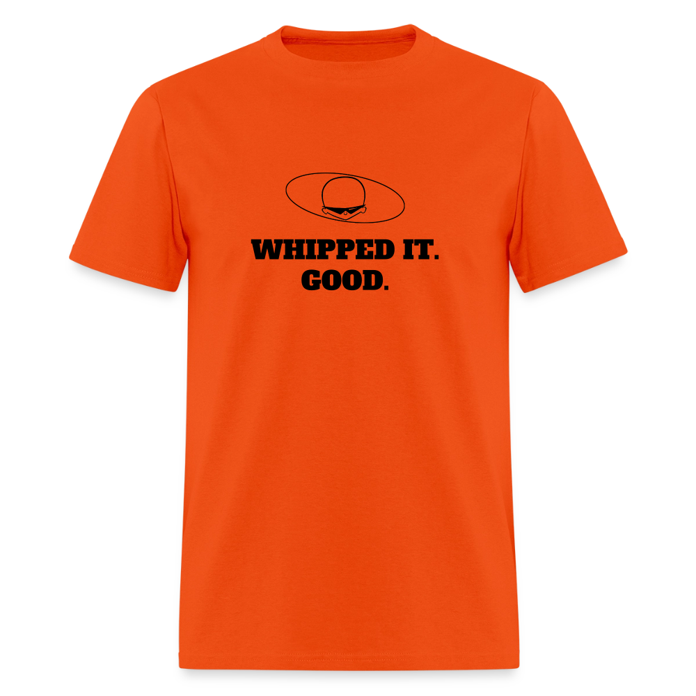 1980s "WHIPPED IT. GOOD." Pop Progeny T-Shirt (Dark on Light) - orange