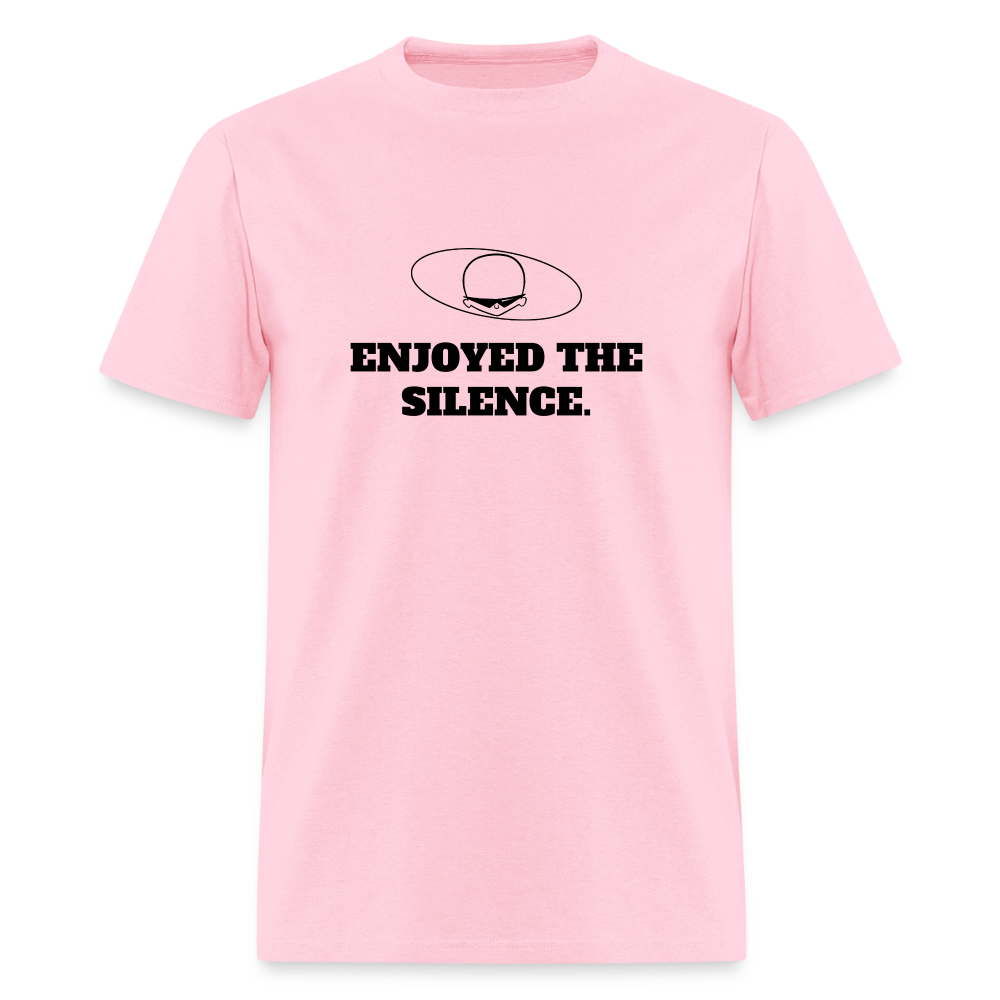 1990s "ENJOYED THE SILENCE." Pop Progeny T-Shirt (Dark on Light) - pink