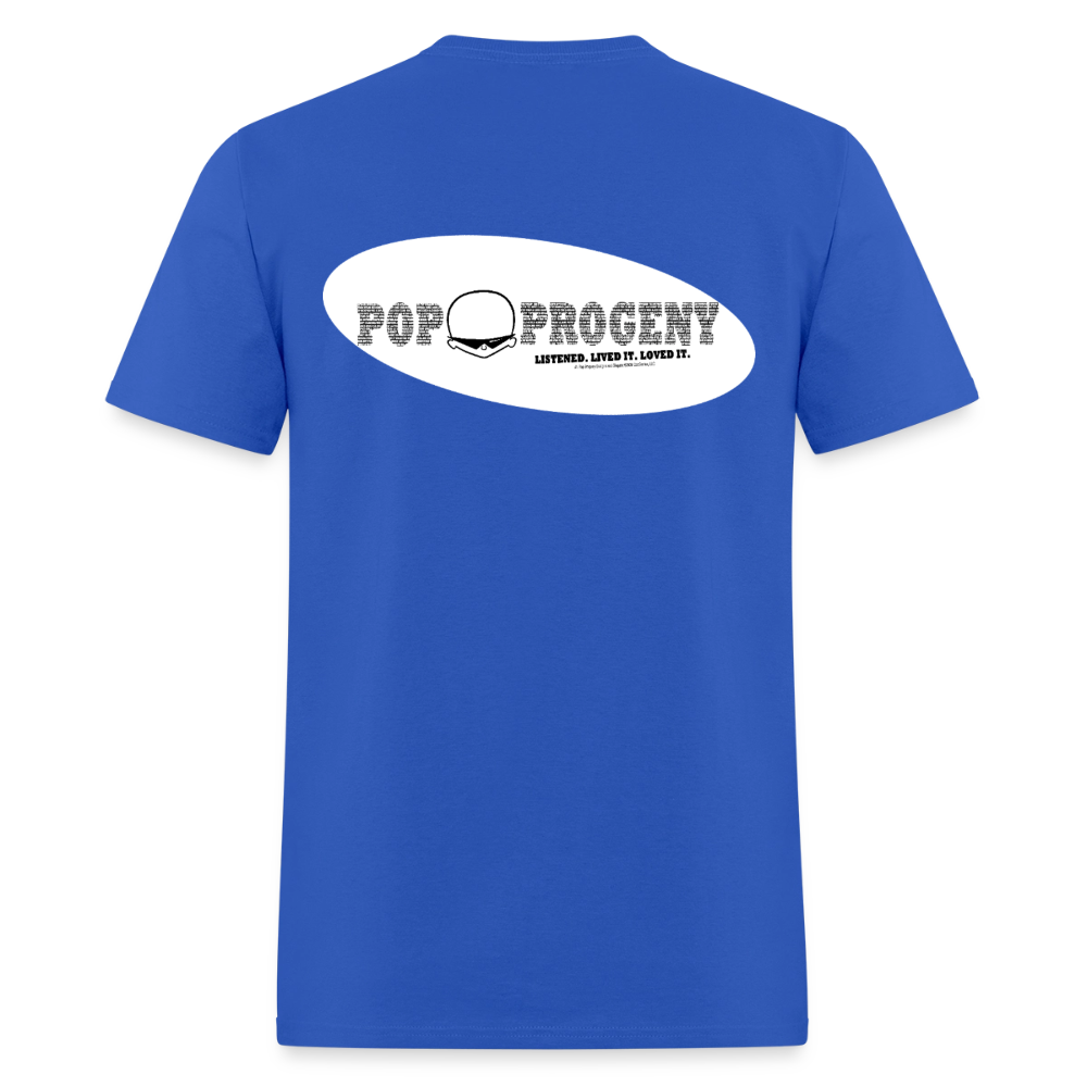 1950s "BAMBA BAMBA'D." Pop Progeny T-Shirt (Dark on Light) - royal blue