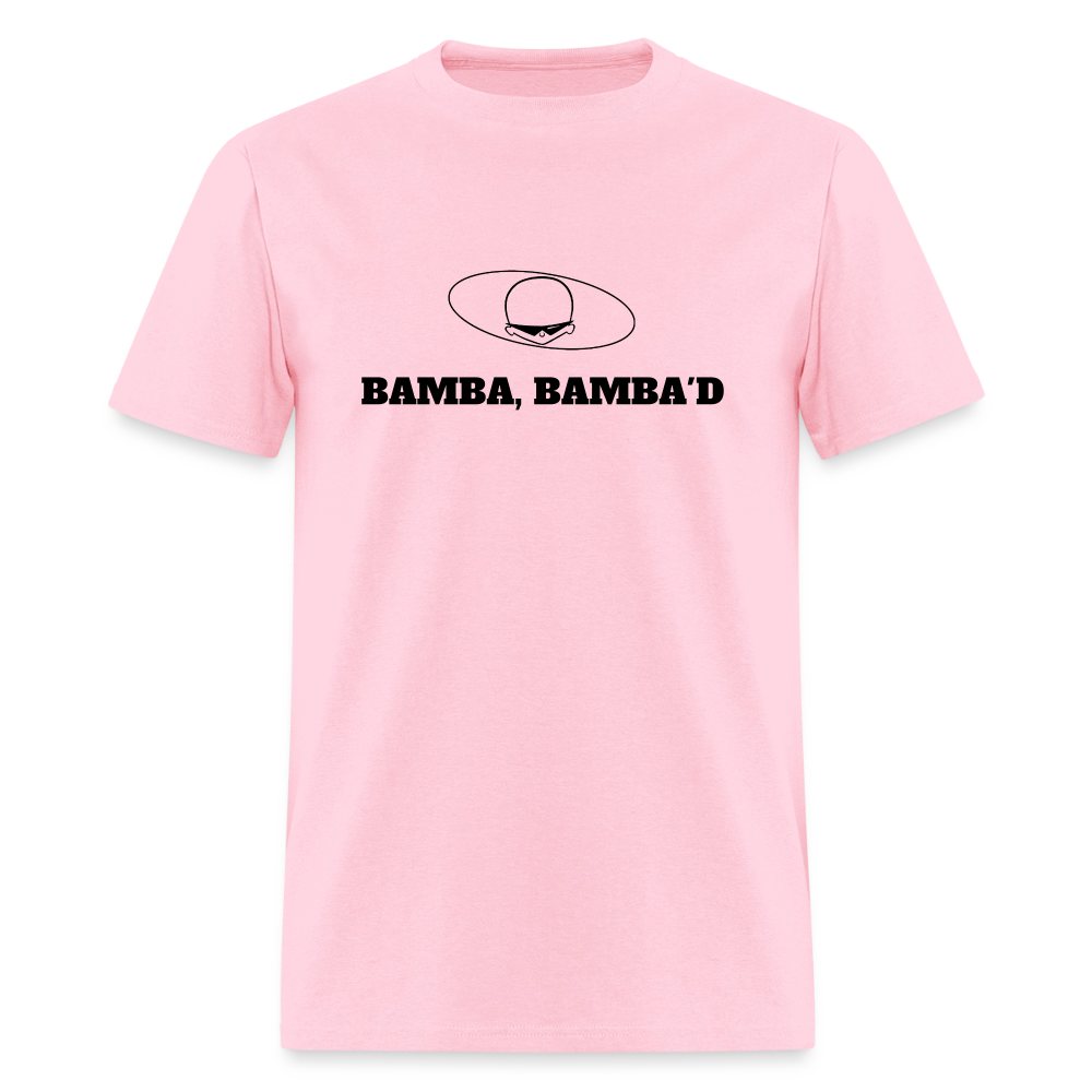 1950s "BAMBA BAMBA'D." Pop Progeny T-Shirt (Dark on Light) - pink