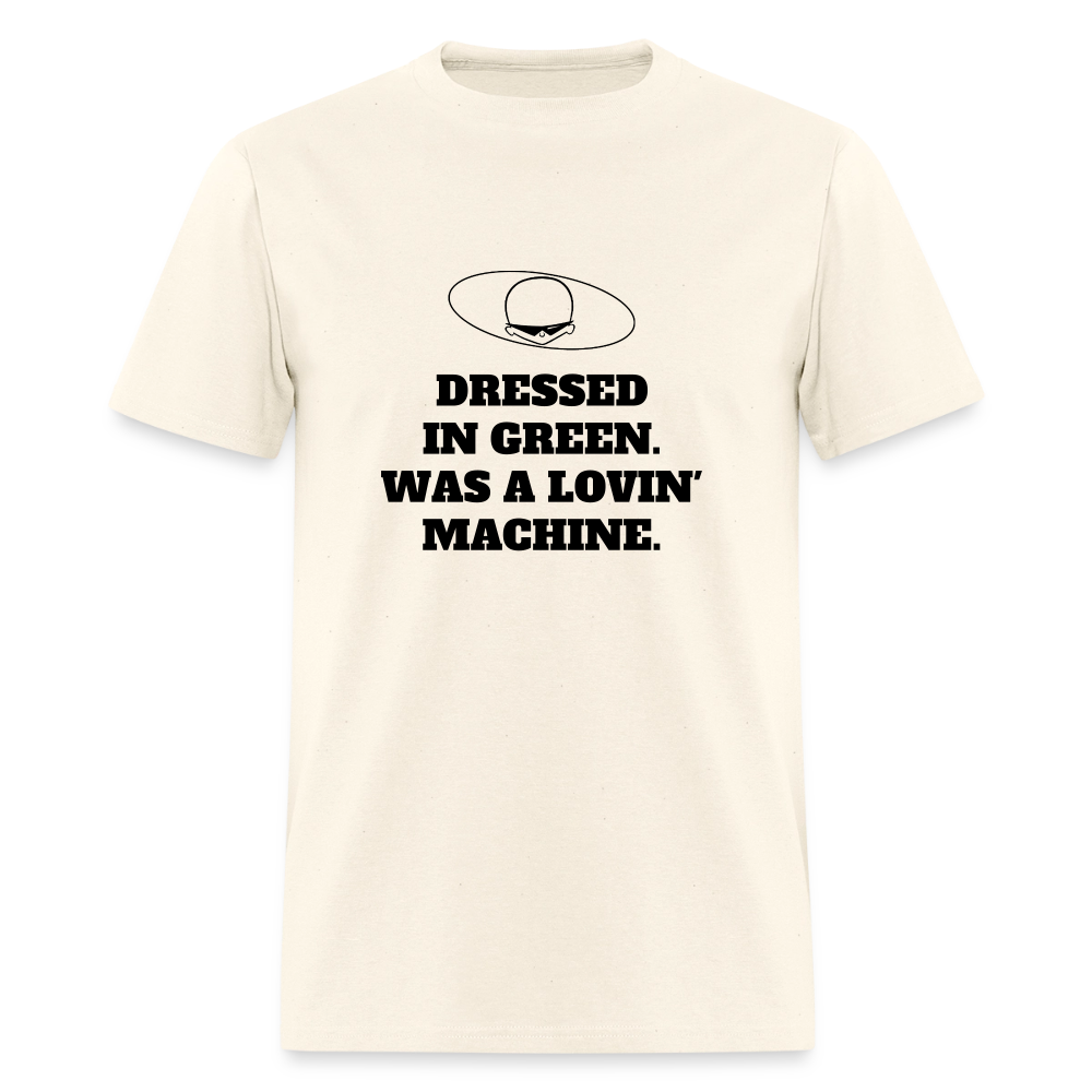 1960s "DRESSED IN GREEN. WAS A LOVIN' MACHINE." Pop Progeny T-Shirt (Dark on Light) - sweet cream heather