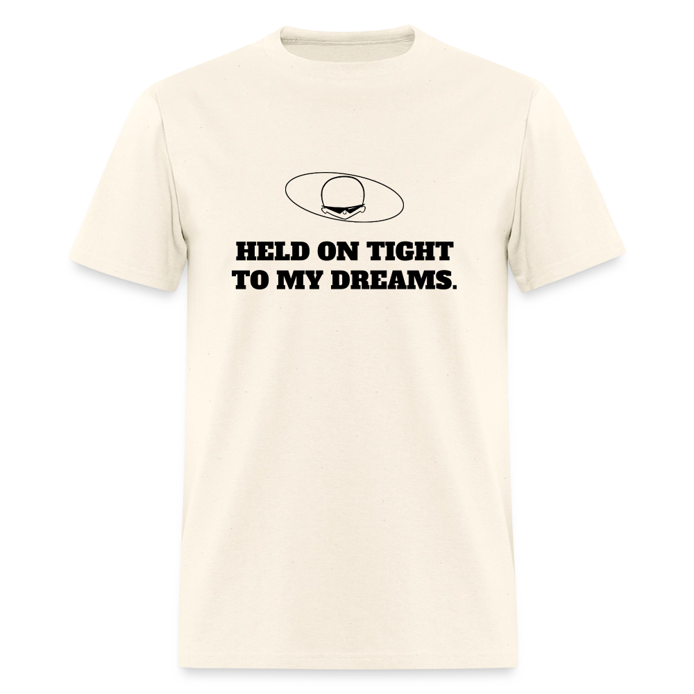 1980s "HELD ON TIGHT TO MY DREAMS." Pop Progeny T-Shirt (Dark on Light) - sweet cream heather
