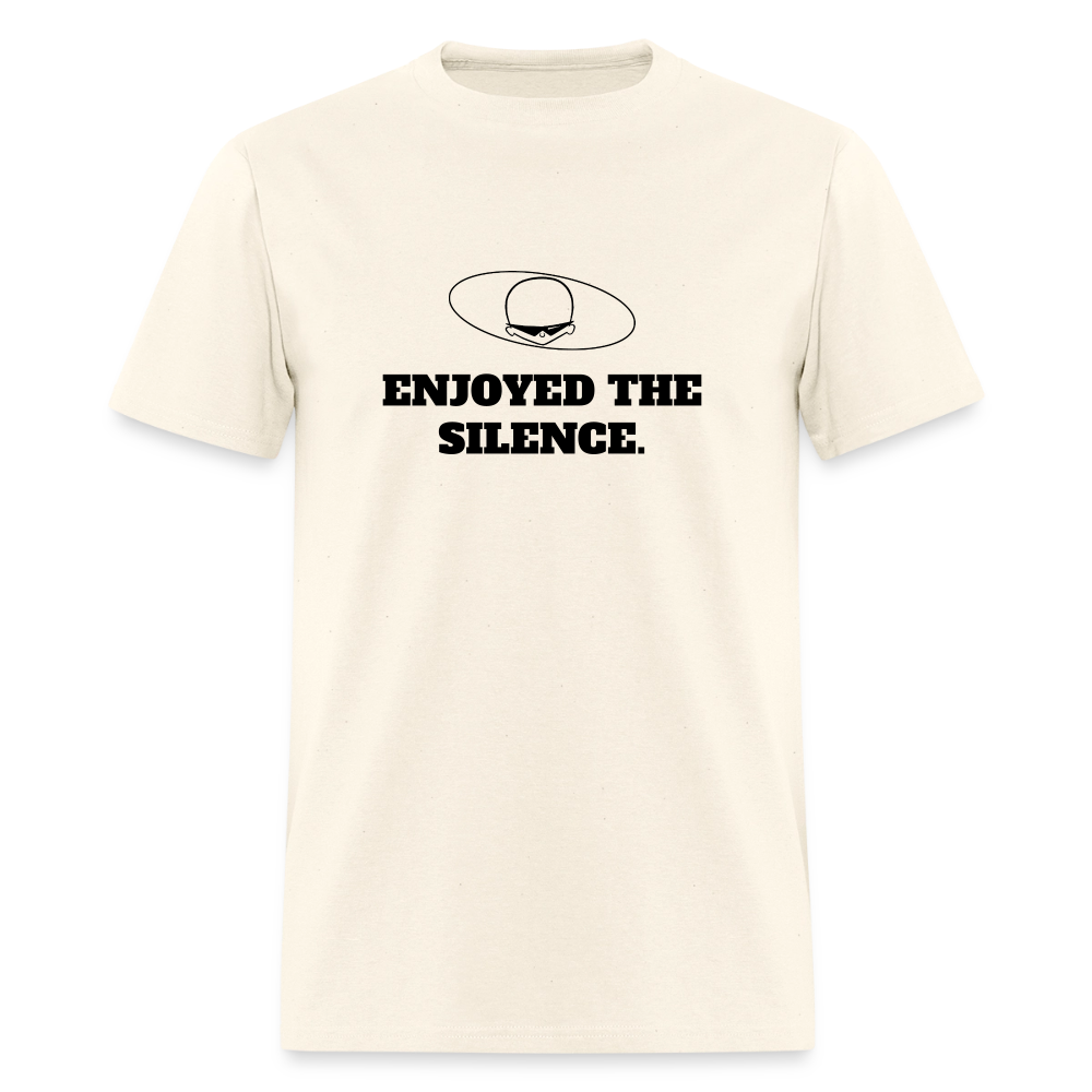 1990s "ENJOYED THE SILENCE." Pop Progeny T-Shirt (Dark on Light) - sweet cream heather
