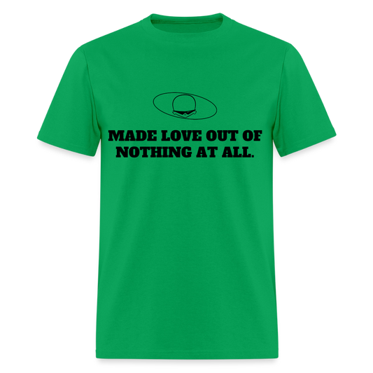 1980s "MADE LOVE OUT OF NOTHING AT ALL" Pop Progeny T-Shirt (Dark on Light) - bright green