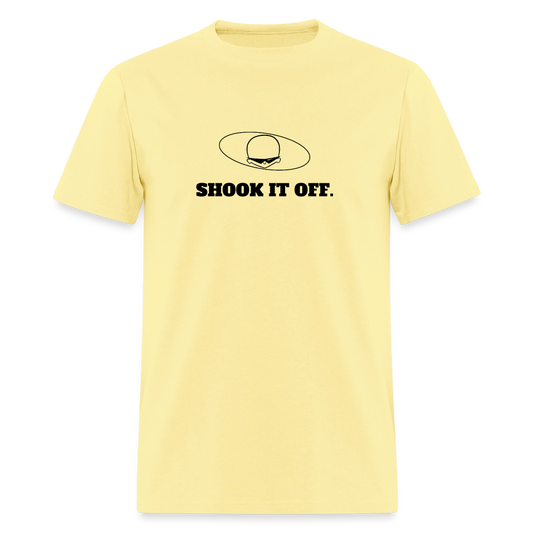 2010s "SHOOK IT OFF." Pop Progeny T-Shirt (Dark on Light) - cornsilk