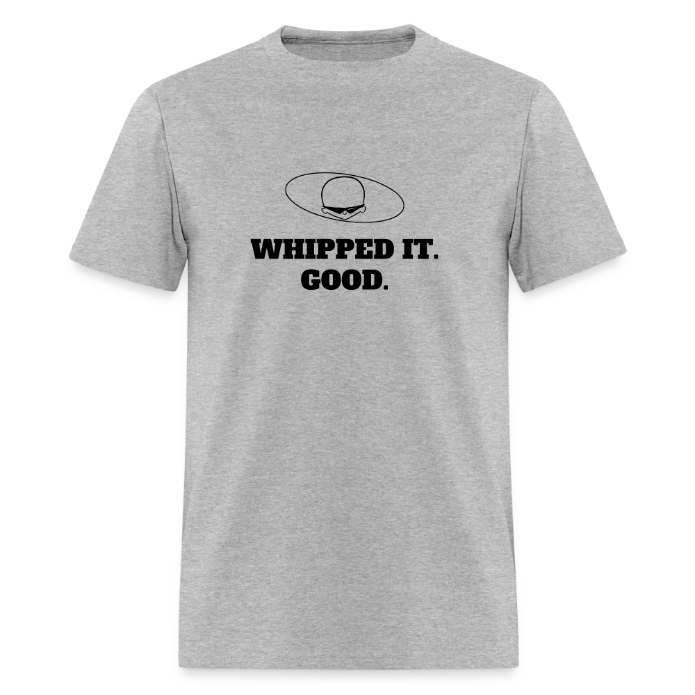 1980s "WHIPPED IT. GOOD." Pop Progeny T-Shirt (Dark on Light) - heather gray