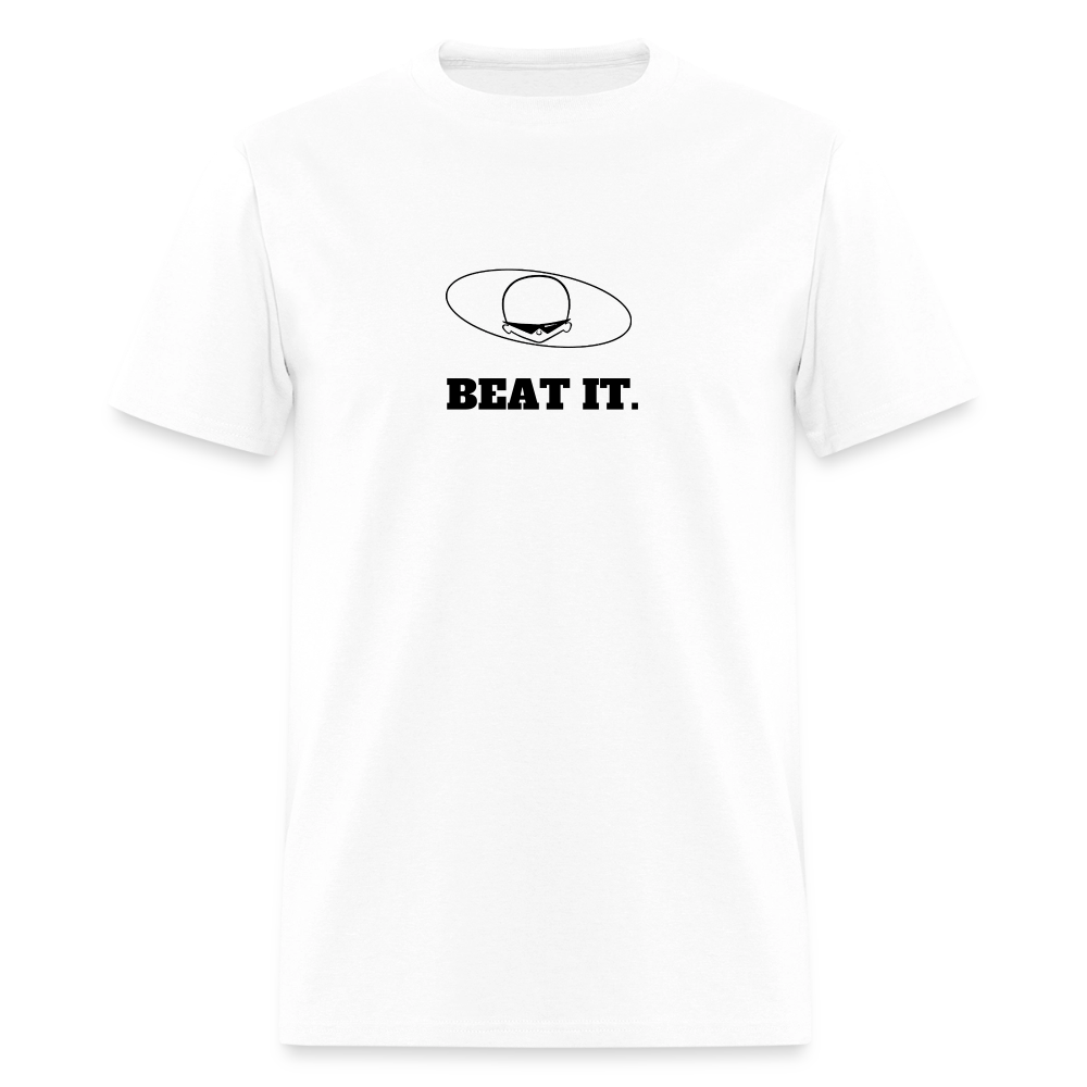 1980s "BEAT IT." Pop Progeny T-Shirt (Dark on Light) - white