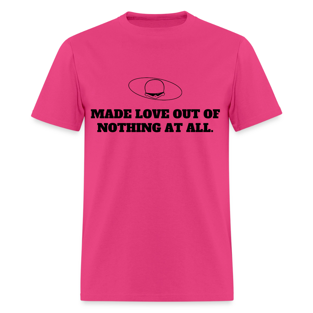 1980s "MADE LOVE OUT OF NOTHING AT ALL" Pop Progeny T-Shirt (Dark on Light) - fuchsia