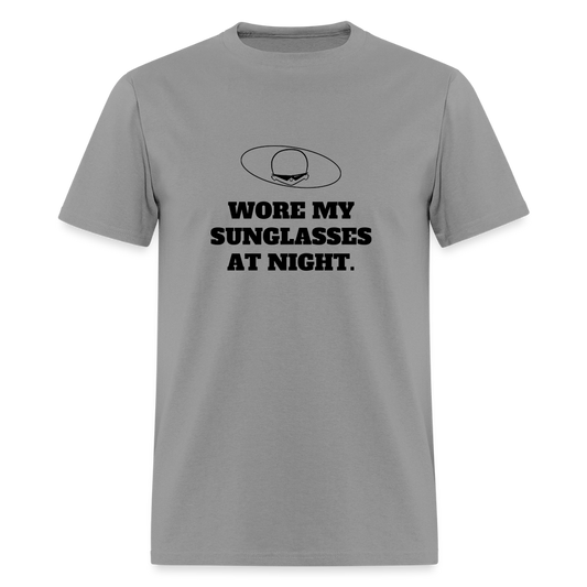 1980s "WORE MY SUNGLASSES AT NIGHT" Pop Progeny T-Shirt (Dark on Light) - rock
