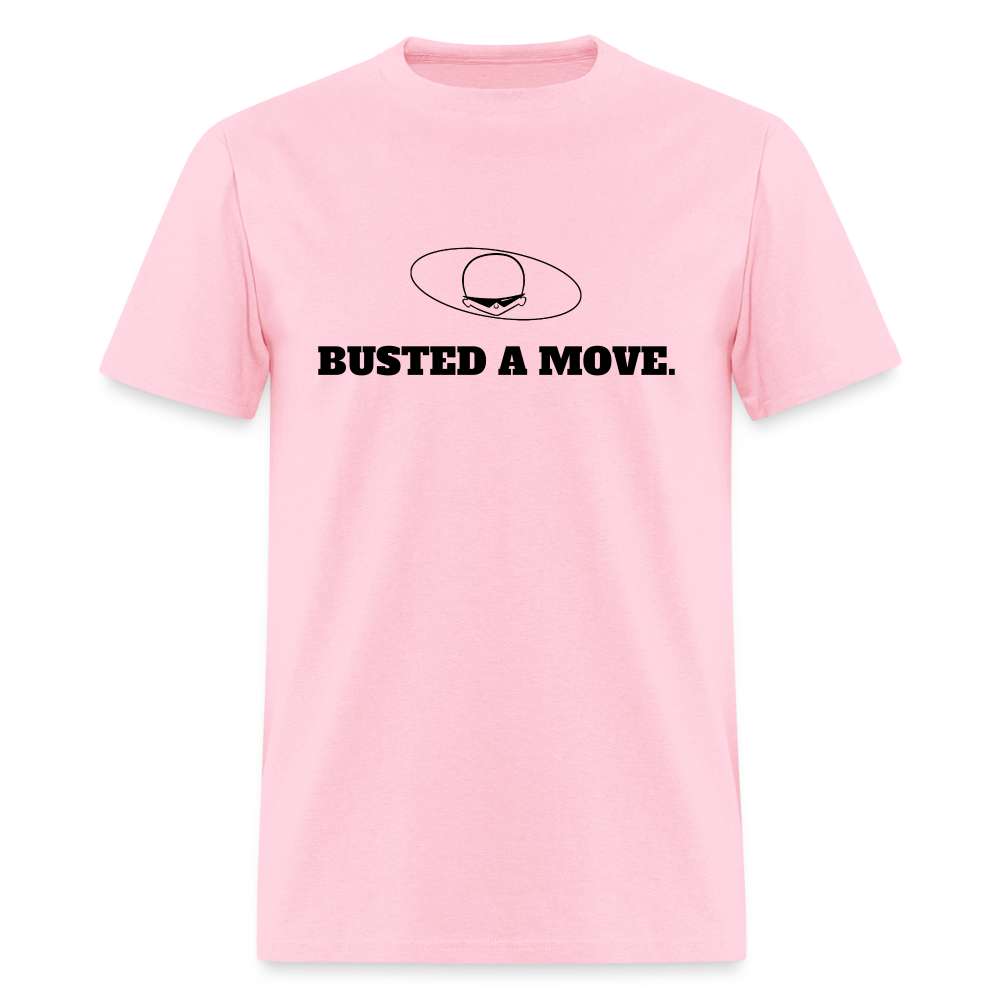 1980s "BUSTED A MOVE." Pop Progeny T-Shirt (Dark on Light) - pink