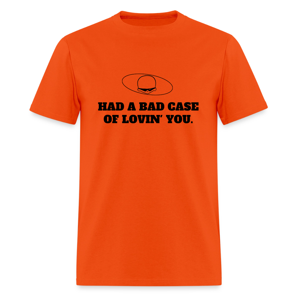 1970s "HAD A BAD CASE OF LOVIN' YOU." Pop Progeny T-Shirt (Dark on Light) - orange