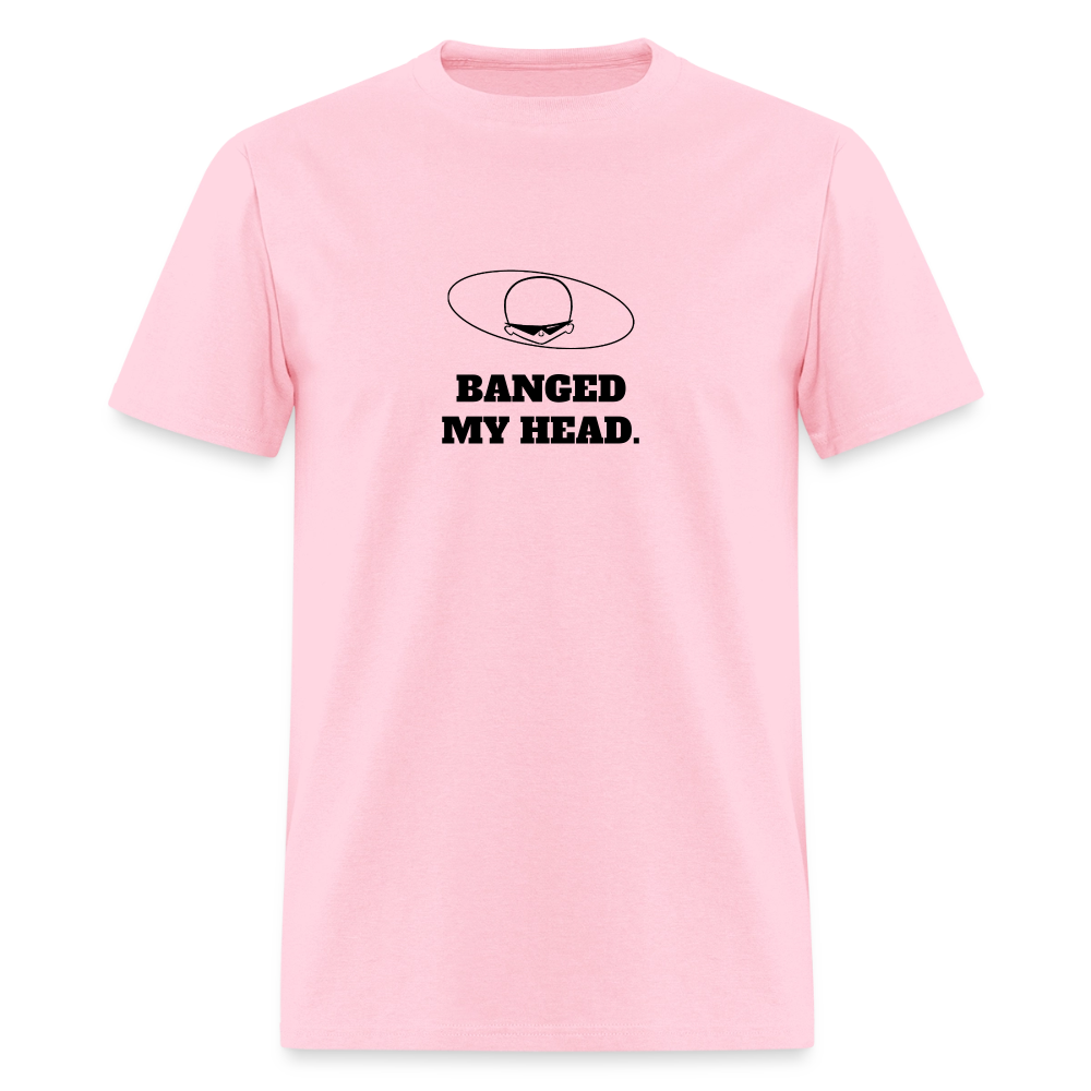 1980s "BANGED MY HEAD." Pop Progeny T-Shirt (Dark on Light) - pink