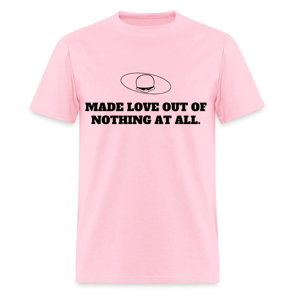 1980s "MADE LOVE OUT OF NOTHING AT ALL" Pop Progeny T-Shirt (Dark on Light) - pink