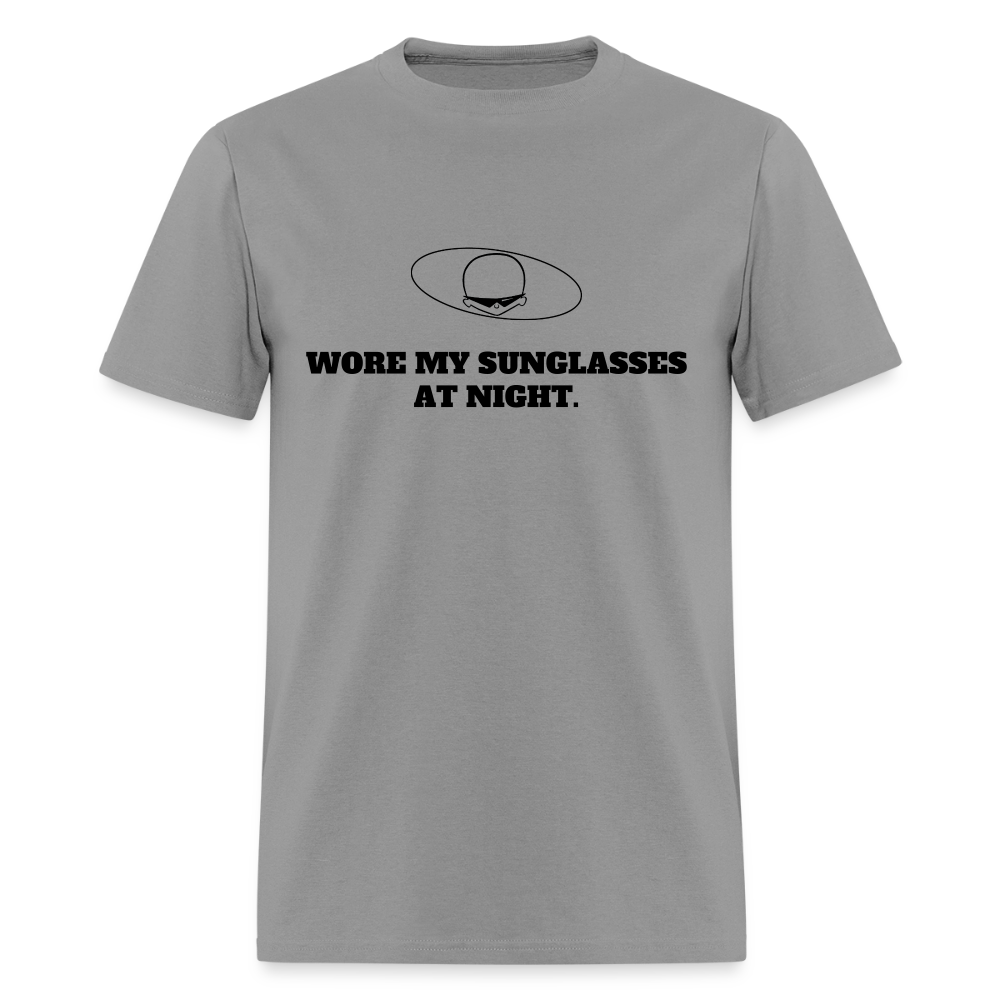 1980s "WORE MY SUNGLASSES AT NIGHT" Pop Progeny T-Shirt (Dark on Light) - rock