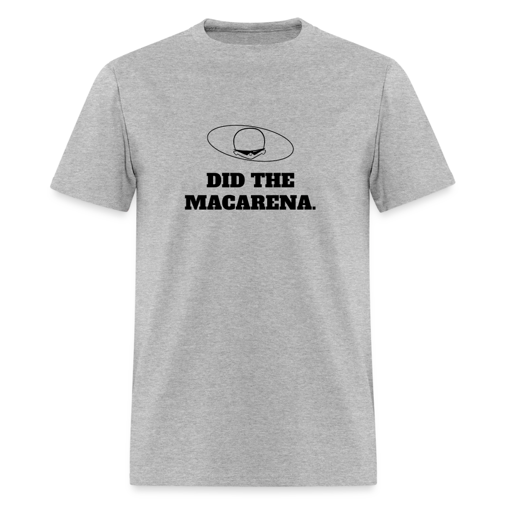 1990s "DID THE MACARENA." Pop Progeny T-Shirt (Dark on Light) - heather gray
