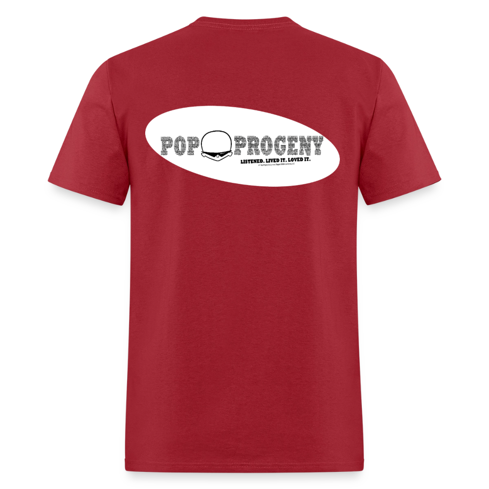 1950s "BAMBA BAMBA'D." Pop Progeny T-Shirt (Dark on Light) - dark red