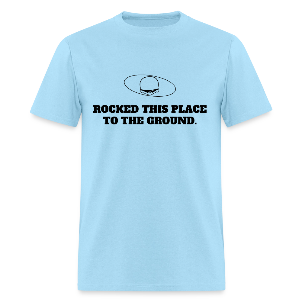1980s "HELD ON TIGHT TO MY DREAMS." Pop Progeny T-Shirt (Dark on Light) - powder blue
