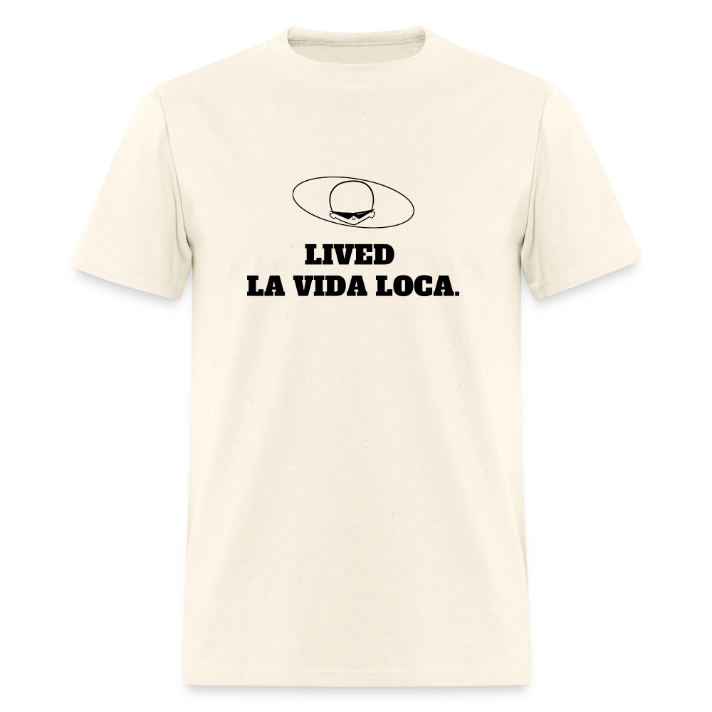 1990s "LIVED LA VIDA LOCA." Pop Progeny T-Shirt (Dark on Light) - sweet cream heather