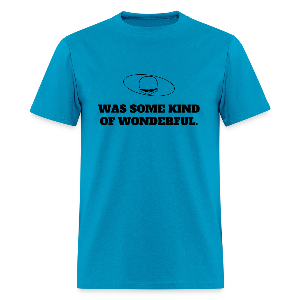 1970s "WAS SOME KIND OF WONDERFUL." Pop Progeny T-Shirt (Dark on Light) - turquoise